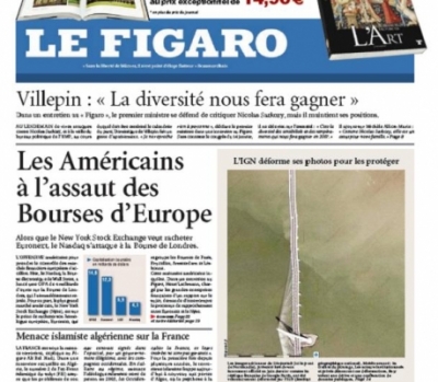 Le Figaro front page